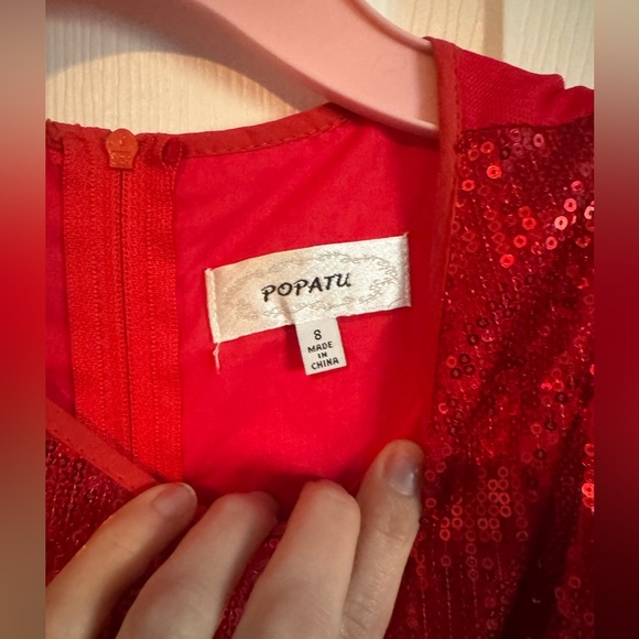 Popatu Sequin Layered Tulle Dress - Christmas - Size 8 - Picture 5 of 7